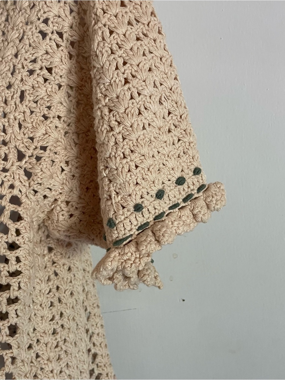 Zara vintage-style crochet open-knit top. - Picture 11 of 13